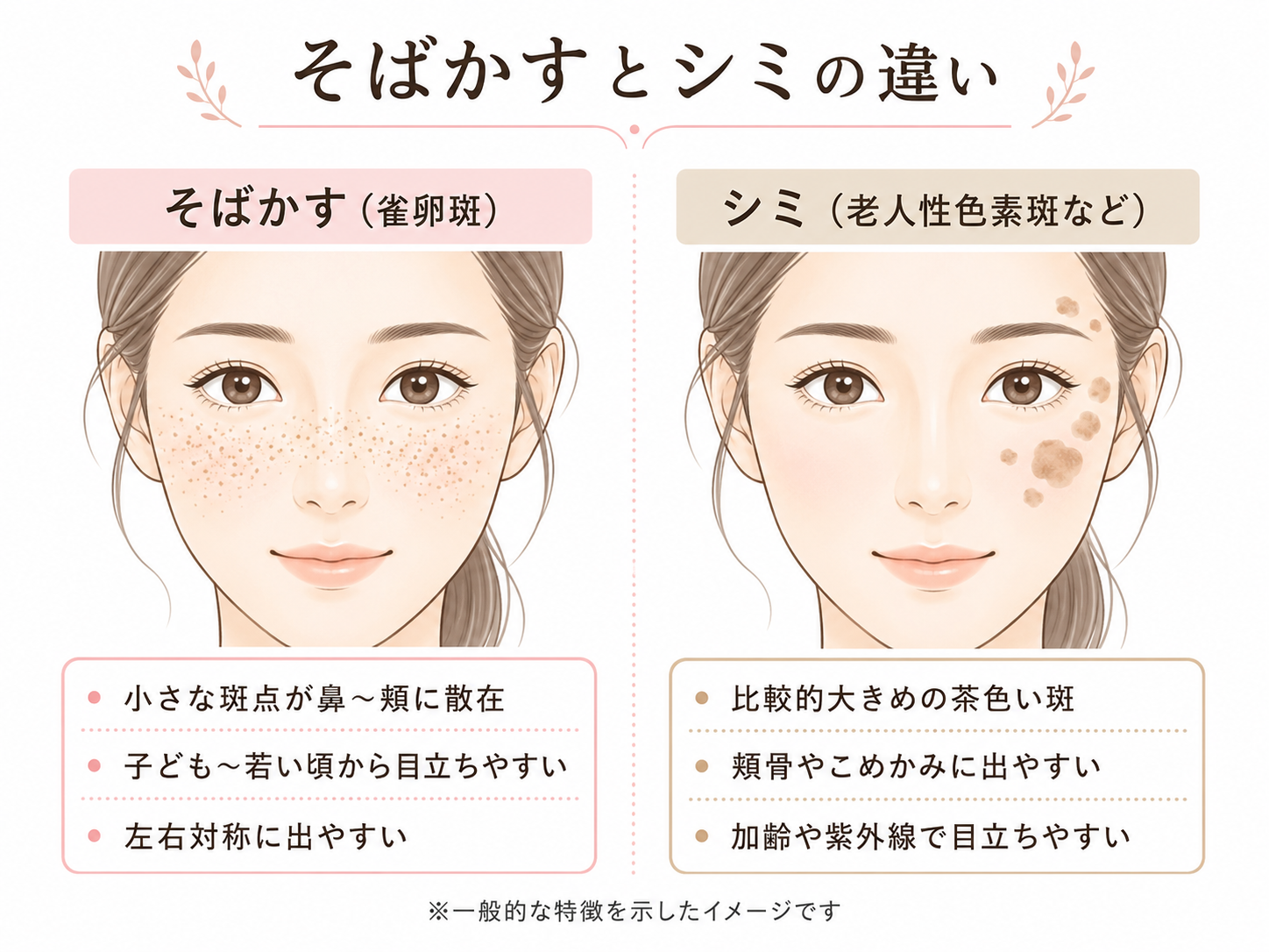 紫外線とそばかす