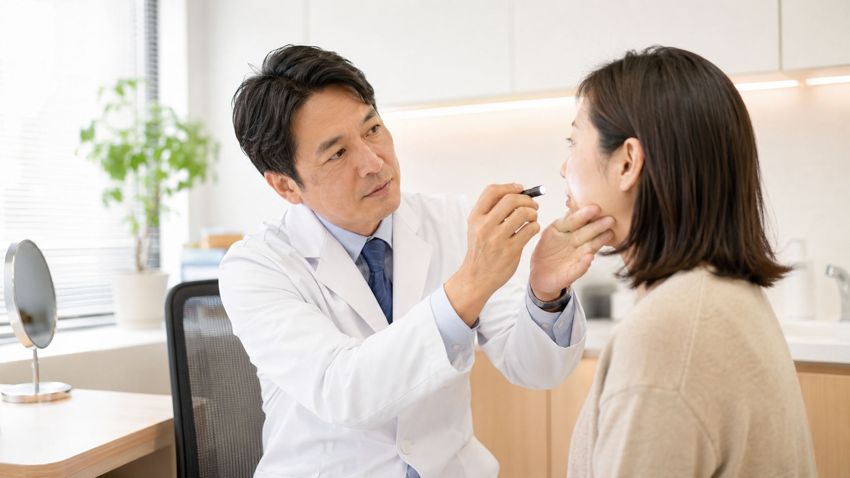 皮膚科専門医による診察